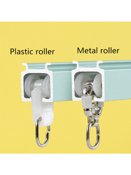 CHR37 Ivory Black Pink Blue Green Ceiling Wall Mount Aluminum Alloy Thick Curtain Tracks For Living Room