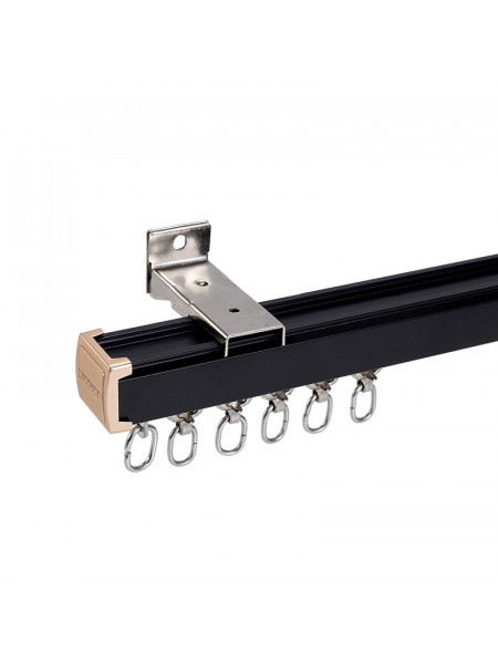 CHR37 Ivory Black Pink Blue Green Ceiling Wall Mount Aluminum Alloy Thick Curtain Tracks For Living Room