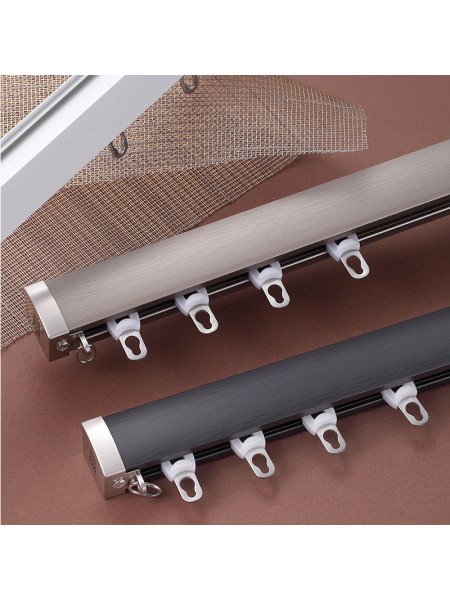 CHR47 New Anti-Light Leakage Design Hidden Ceiling Mounted Curtain Tracks For Living Room