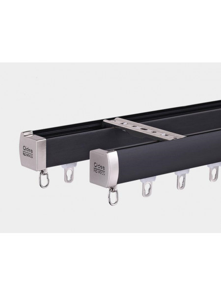 CHR47 New Anti-Light Leakage Design Hidden Ceiling Mounted Curtain Tracks For Living Room