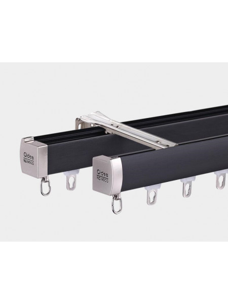 CHR47 New Anti-Light Leakage Design Hidden Ceiling Mounted Curtain Tracks For Living Room