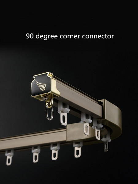 CHR49 Heavy-Duty Ivory Black Rose Gold Single/Double Curtain Tracks Ceiling/Wall Mounts For Living Room