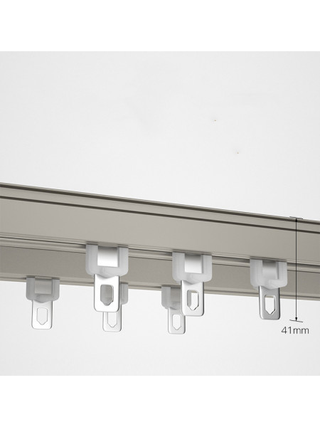 CHR51 Ceiling/Wall Mounted Aluminum Alloy Double Curtain Tracks