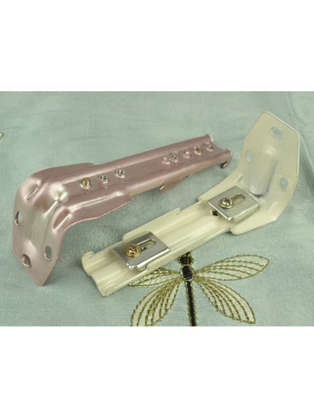 CHR6425 Bendable Ceiling & Wall Mount Custom Bay Window Double Curtain Track with Valance Track