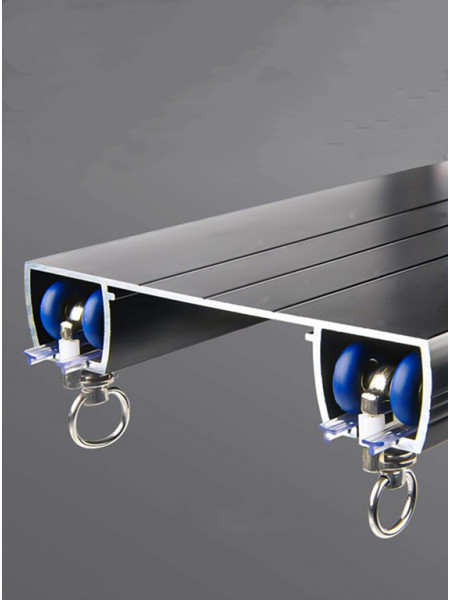 CHR66 Ceiling Mounted Double Curtain Rails For Heavy Curtains
