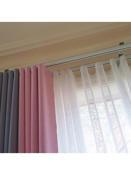 Ceiling Wall Mounted Double S-Fold Curtain Tracks Warrego