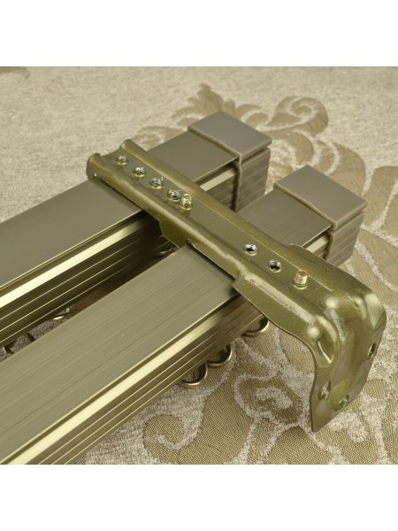 QYR6822 Gibbo Aluminum Alloy Double Curtain Track Set