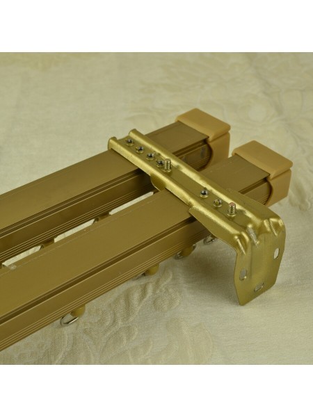 QYR7022 Aluminum Alloy Double Curtain Track Set