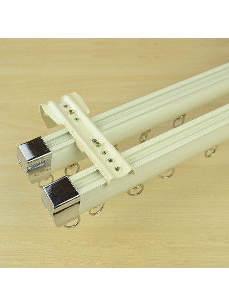 CHR7522 Double Curtain Track Set Wall Mount