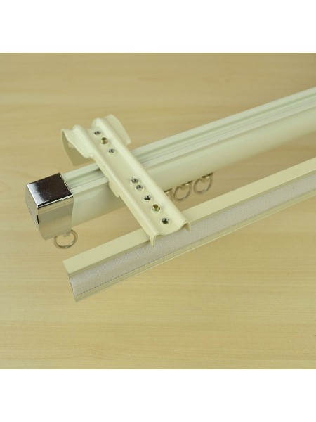 Chr7525 Ceiling Amp Wall Mount Double Curtain Track Set With