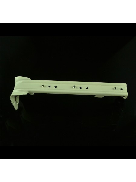 CHR7924 Ivory Wall Mounted Triple Curtain Tracks and Rails with Valance Track Triple Wall Bracket