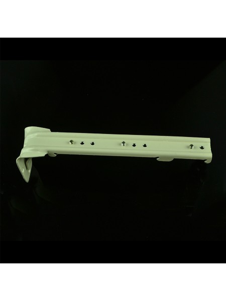 CHR8124 Ivory Triple Curtain Tracks with Valance Track Wall Mount Curtain Rails Triple Wall Bracket