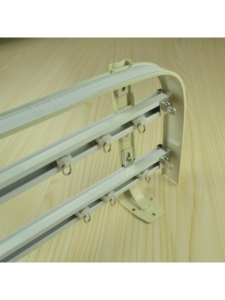 Chr7724 Wall Mounted Triple Curtain Tracks And Rails With