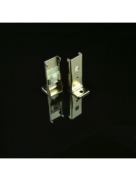 CHR7820 Ivory and Rose Gold Ceiling Mounted or Wall Mounted Single Curtain Tracks Wall Bracket