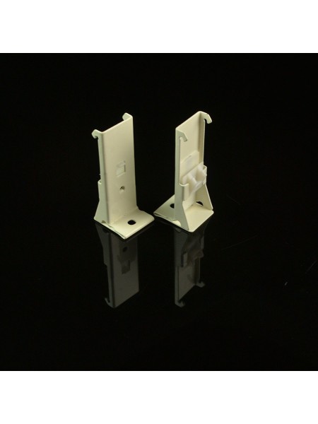 CHR7920 Ivory and Rose Gold Ceiling Mounted or Wall Mounted Single Curtain Tracks Wall Bracket