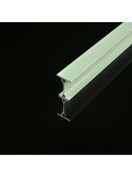 CHR8320 Ivory Bendable Single Curtain Tracks Ceiling/Wall Mount For Bay Window Cross Section