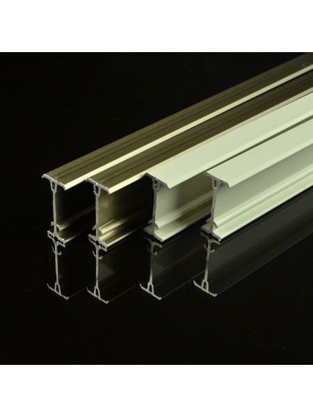 CHR8420 Bendable Single Curtain Tracks Ceiling Mount/Wall Mount For Bay Window Cross Section