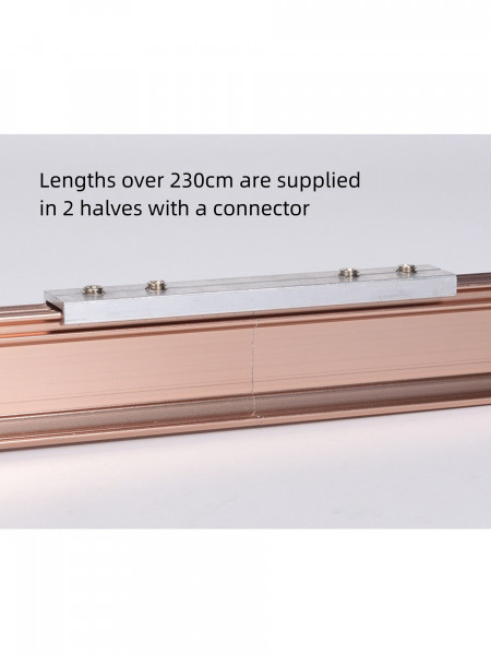 White Rose Gold Heavy Duty Curved Curtain Track For Bay Windows