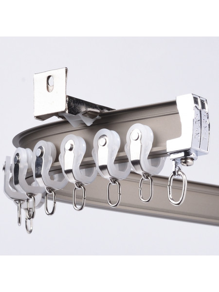 CHRY33 Ceiling/Wall Heavy-Duty Aluminium Bay Window Curtain Tracks