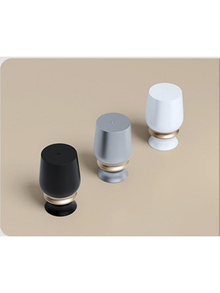 CHT02 Sonder White Black Grey Curtain Rods With Rail Gliders