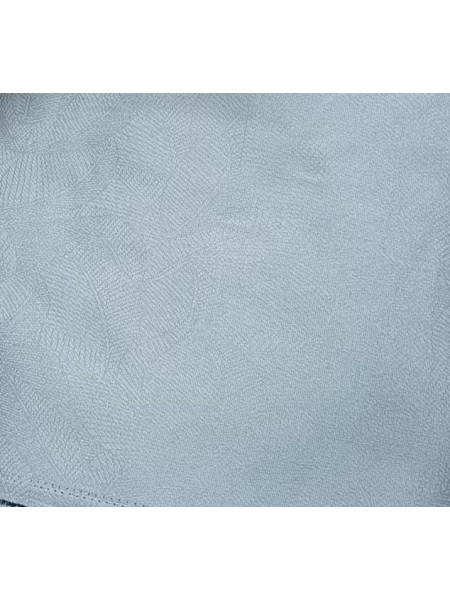 QY24MA Made To Measure Chenille Curtains Embossed Leaves(Color: Grey)