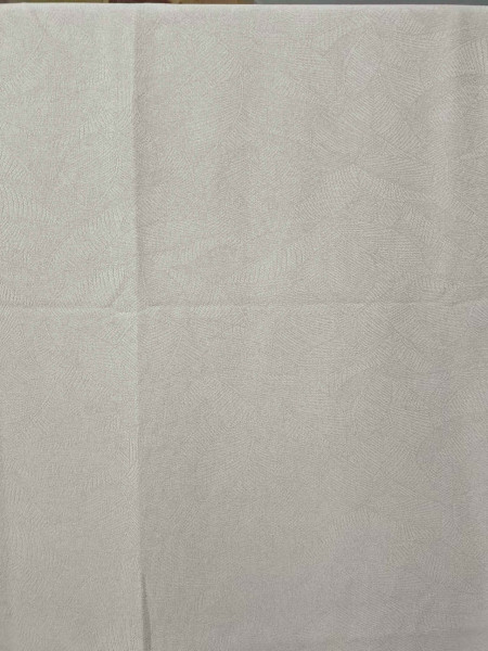 QY24MA Made To Measure Chenille Curtains Embossed Leaves(Color: Cream)