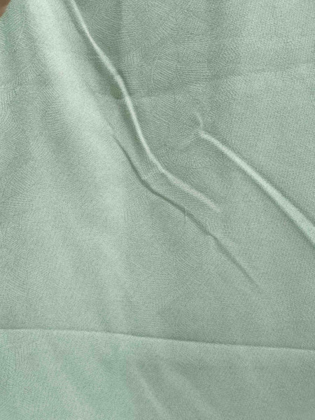 QY24MA Made To Measure Chenille Curtains Embossed Leaves(Color: Green)