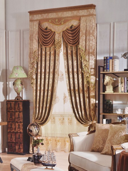 Angel Jacquard European Style Floral Chenille Custom Made