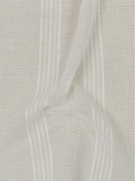 QY7151SA Laura Multi Type Faux Linen Custom Made Sheer Curtains (Color: Bright White)