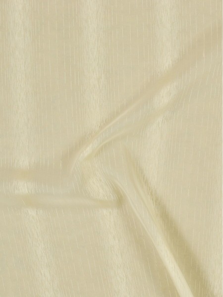 QY7151SI Laura Snow Striped Custom Made Sheer Curtains (Color: Alabaster Gleam)