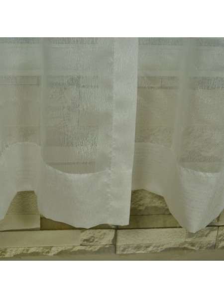 QY7151SJE Laura Sheer Solid Plain Dyed Rod Pocket Curtains Fabric Details