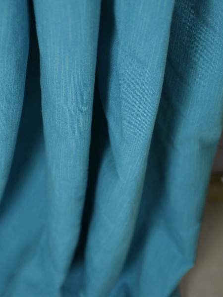 Hudson Yarn Dyed Solid Blackout Double Pinch Pleat Curtains Fabric Details
