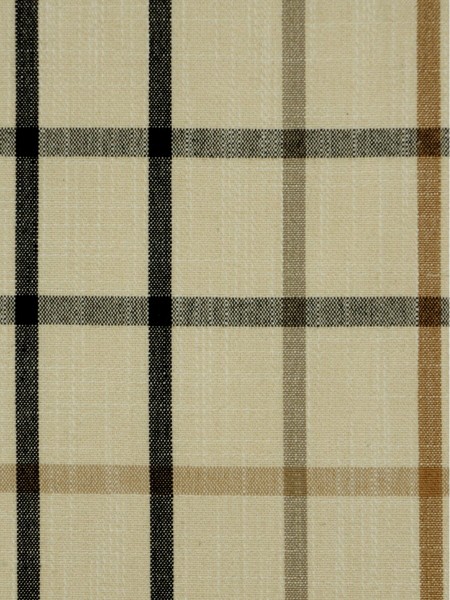 Hudson Yarn Dyed Small Plaid Blackout Double Pinch Pleat Curtains (Color: Black)