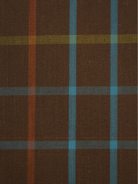 Small Plaid Blackout Double Pinch Pleat Extra Long Curtains 108 - 120 Inch Panel (Color: Bondi blue)