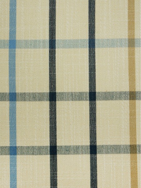 Small Plaid Blackout Double Pinch Pleat Extra Long Curtains 108 - 120 Inch Panel (Color: Linen)