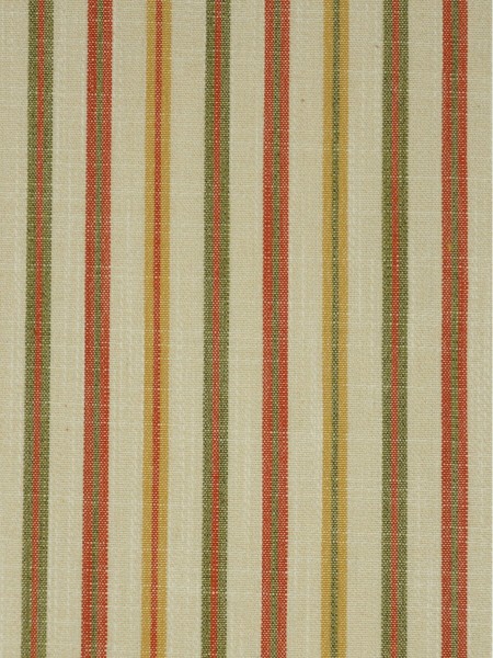 Hudson Yarn Dyed Striped Blackout Fabrics (Color: Terra cotta)