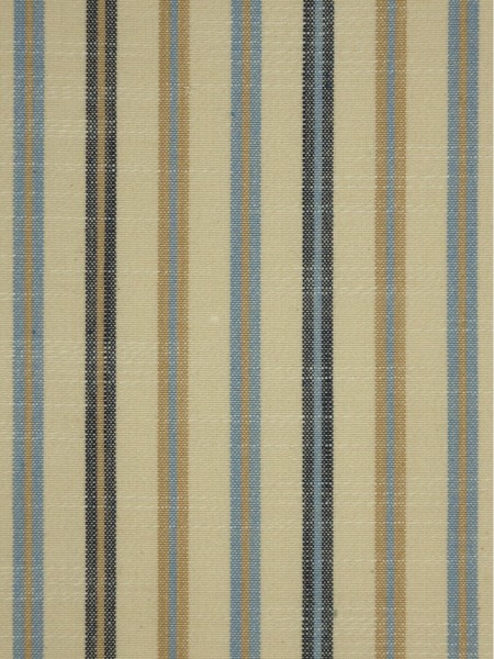 Striped Blackout Double Pinch Pleat Extra Long Curtains 108 - 120 Inch Panels (Color: Capri)