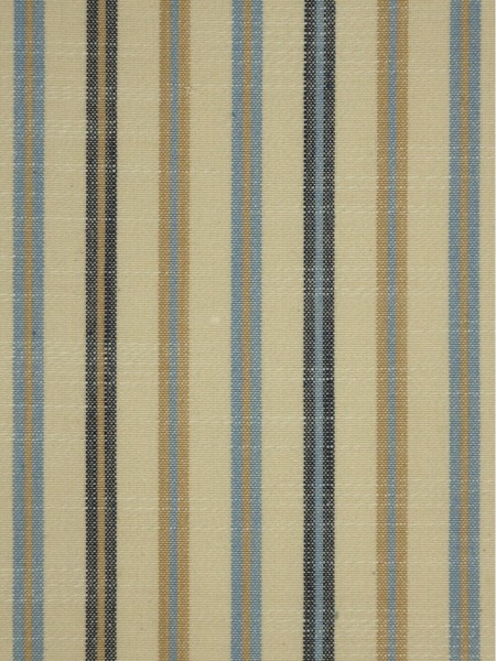 Hudson Yarn Dyed Striped Blackout Fabrics (Color: Capri)