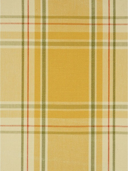 Hudson Yarn Dyed Big Plaid Blackout Custom Made Curtains (Color: Amber)