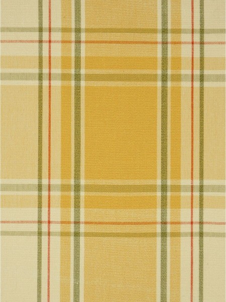 Big Plaid Blackout Double Pinch Pleat Extra Long Curtains 108 - 120 Inch Panels (Color: Amber)