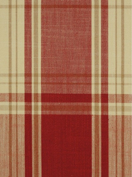 Big Plaid Blackout Double Pinch Pleat Extra Long Curtains 108 - 120 Inch Panels (Color: Cardinal)