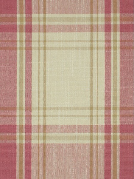 Big Plaid Blackout Double Pinch Pleat Extra Long Curtains 108 - 120 Inch Panels (Color: Charm pink)