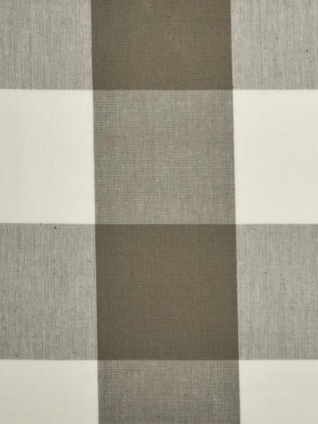 Moonbay Checks Back Tab Cotton Curtains (Color: Ecru)