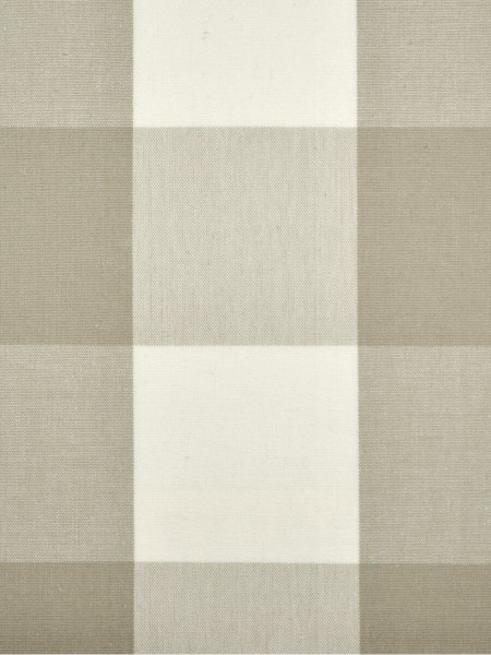 Moonbay Checks Cotton Custom Made Curtains (Color: Sand)