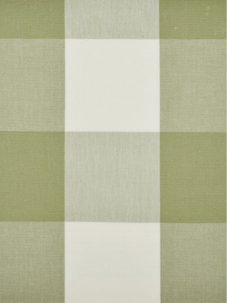 Moonbay Checks Double Pinch Pleat Cotton Curtains (Color: Medium spring bud)