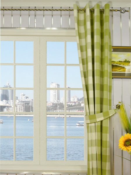 Moonbay Checks Pure Cotton Fabrics Eyelet