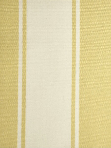 Moonbay Stripe Versatile Pleat Cotton Curtains (Color: Golden yellow)