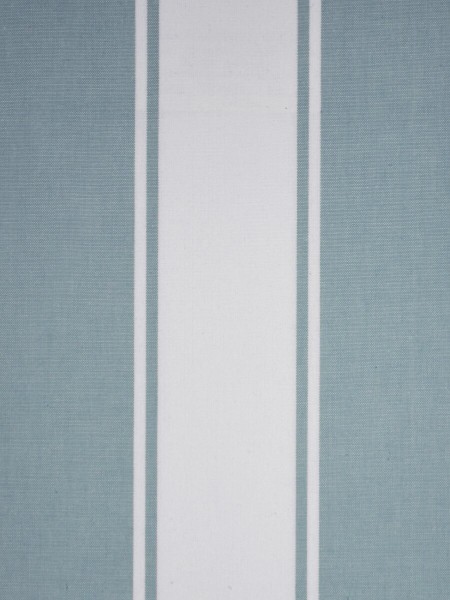 Moonbay Stripe Back Tab Cotton Curtains (Color: Powder blue)