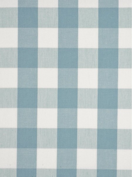 Moonbay Small Plaids Pure Cotton Fabrics (Color: Powder blue)