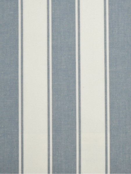 Moonbay Narrow-stripe Cotton  Custom Made Curtains (Color: Sky blue)